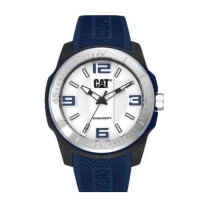 CAT GRIDLOCK LX-161-26-236 Blue Silicone Band 10ATM 47MM Analog Watch